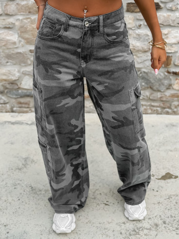 Cargo militaire Laurianna - Gris