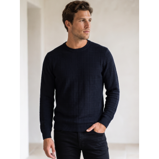 Pull Javier - Bleu marine