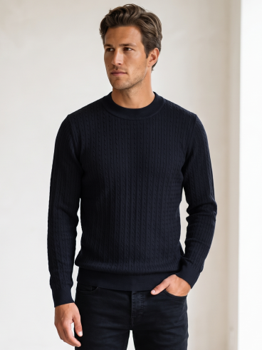 Pull Malone - Bleu marine