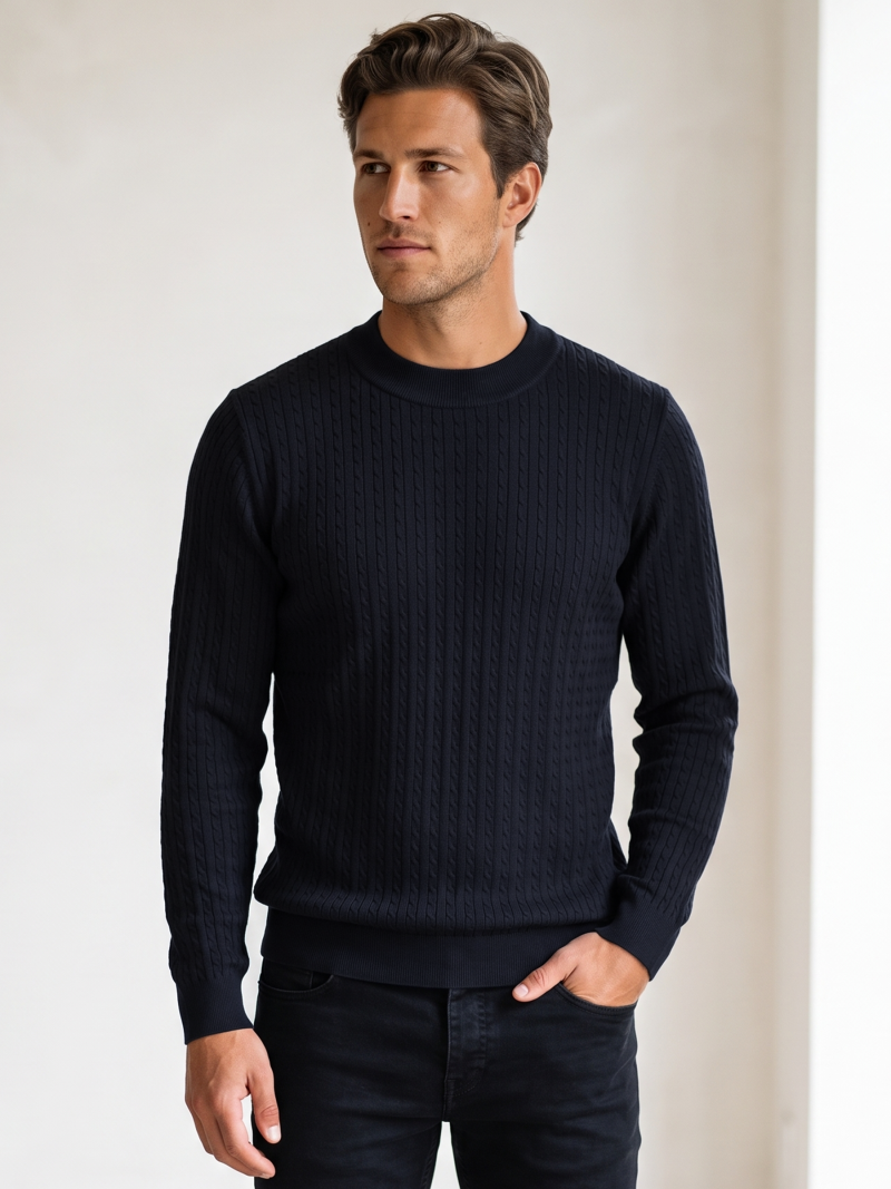 Pull Malone - Bleu marine