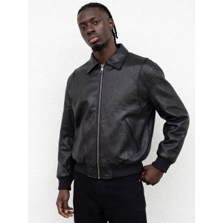 Veste en simili Laurent - Noir