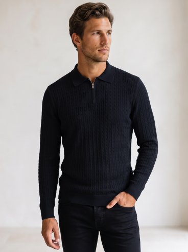 Pull Léonard - Bleu Marine