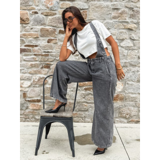 Salopette en jeans Analia - Gris