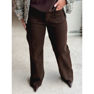 Jeans Anna - Chocolat noir