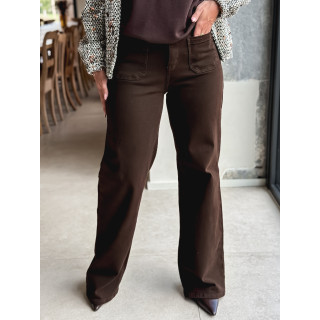 Jeans Anna - Chocolat noir