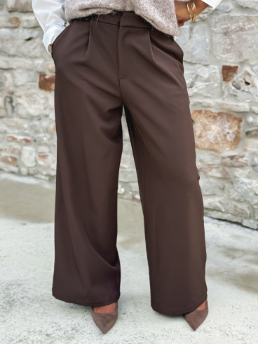 Pantalon Elowen - Chocolat Pantalon Elowen - Chocolat