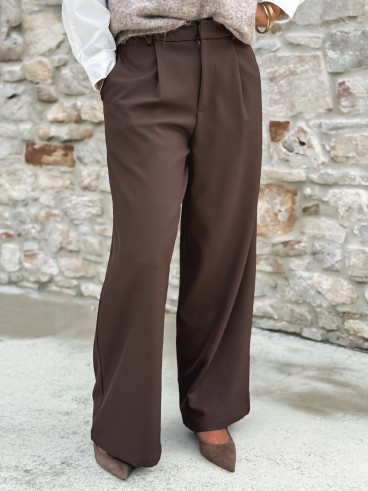 Pantalon Elowen - Chocolat Pantalon Elowen - Chocolat