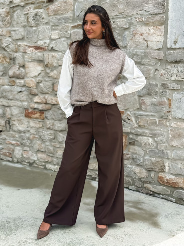 Pantalon Elowen - Chocolat
