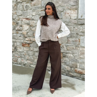 Pull sans manches Silia - Taupe