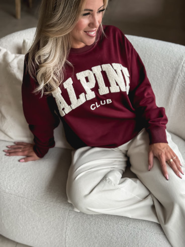 Pull "Alpine" - Bordeaux