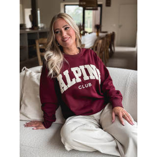 Pull "Alpine" - Bordeaux
