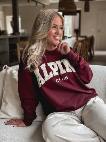 Pull "Alpine" - Bordeaux