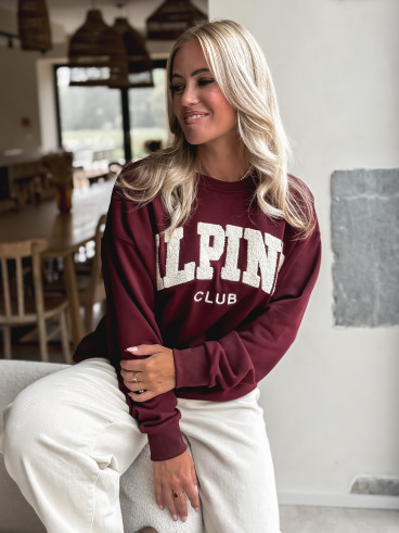 Pull "Alpine" - Bordeaux