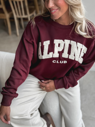 Pull "Alpine" - Bordeaux