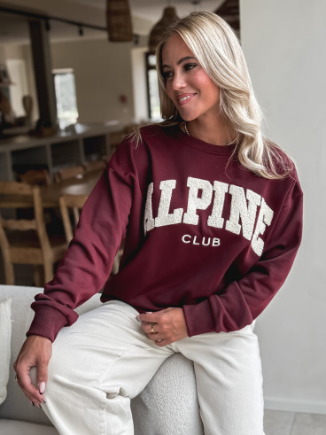 Pull "Alpine" - Bordeaux