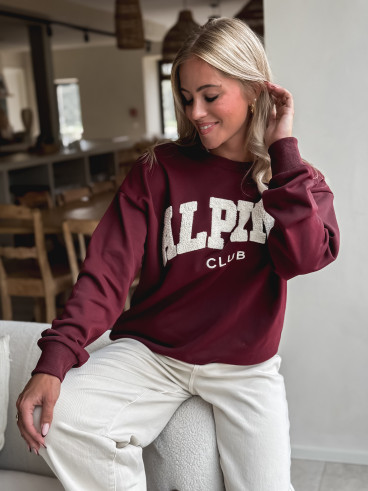 Pull "Alpine" - Bordeaux