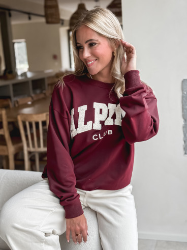 Pull "Alpine" - Bordeaux
