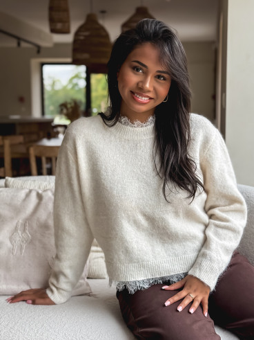 Pull Véllana - Beige clair