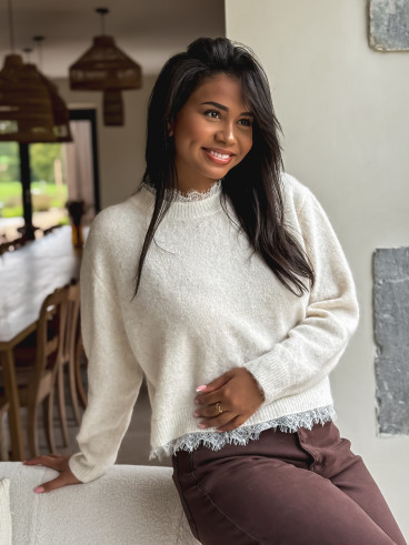 Pull Véllana - Beige clair