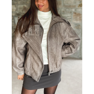 Veste à motifs Aralyn - Taupe