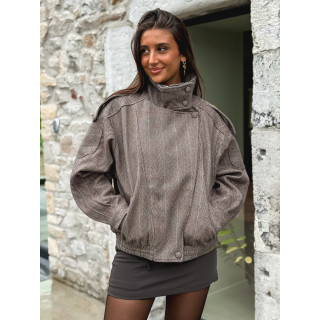 Veste à motifs Aralyn - Taupe