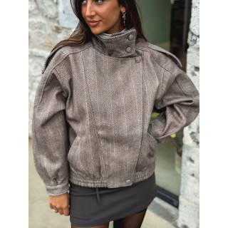 Veste à motifs Aralyn - Taupe
