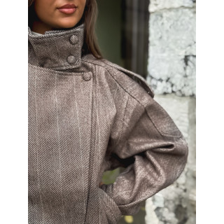 Veste à motifs Aralyn - Taupe