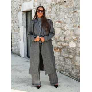 Manteau long Phoebe - Gris foncé