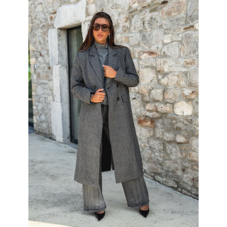 Manteau long Phoebe - Gris foncé