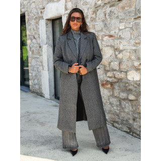 Manteau long Phoebe - Gris foncé