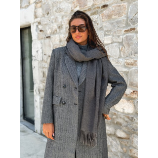 Manteau long Phoebe - Gris foncé