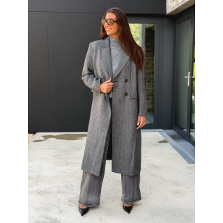 Manteau long Phoebe - Gris foncé