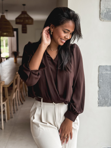 Blouse Miley - Chocolat