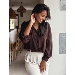 Blouse Miley - Chocolat