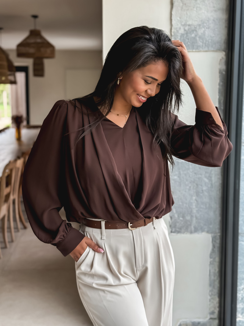 Blouse Miley - Chocolat
