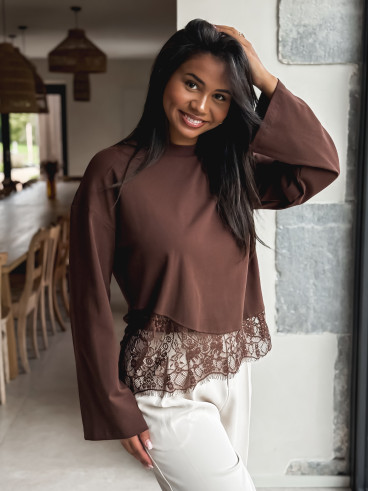 Blouse Lucy - Chocolat