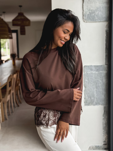 Blouse Lucy - Chocolat