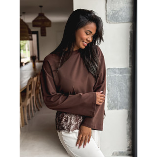 Blouse Lucy - Chocolat