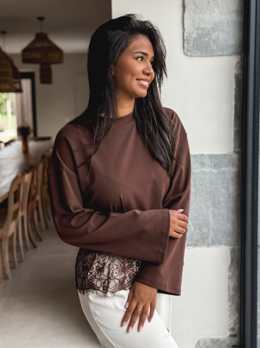 Blouse Lucy - Chocolat