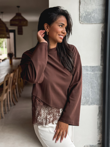 Blouse Lucy - Chocolat