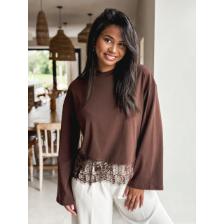 Blouse Lucy - Chocolat