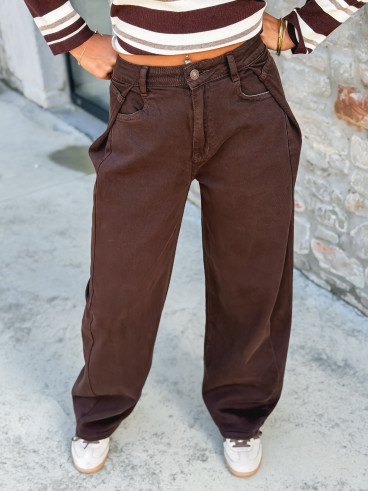 Jeans Jennah - Chocolat Jeans Jennah - Chocolat