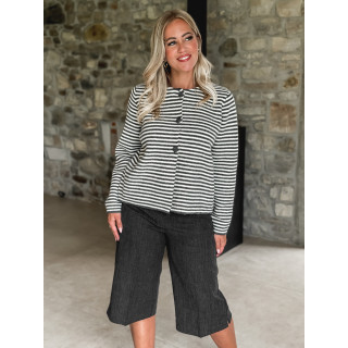 Gilet ligné Iléana - Gris