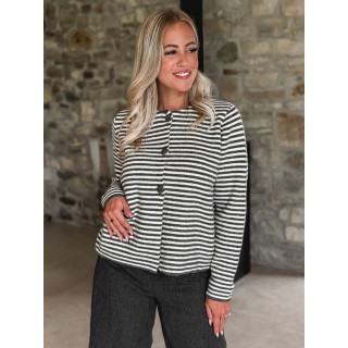 Gilet ligné Iléana - Gris
