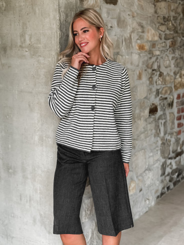 Gilet ligné Iléana - Gris Gilet ligné Iléana - Gris