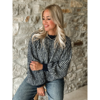 Pull ligné Elézia - Bleu