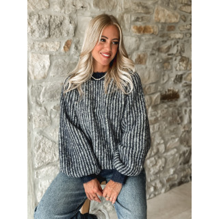 Pull ligné Elézia - Bleu
