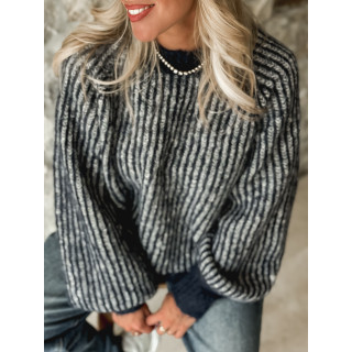 Pull ligné Elézia - Bleu