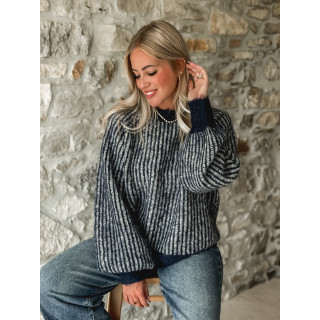 Pull ligné Elézia - Bleu