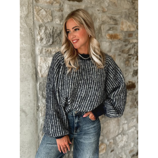 Pull ligné Elézia - Bleu